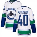 Wholesale Cheap Adidas Canucks #40 Elias Pettersson White Road Authentic Stitched NHL Jersey