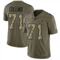 Wholesale Cheap Nike Cowboys #71 La'el Collins Olive/Camo Youth Stitched NFL Limited 2017 Salute to Service Jersey