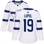 Wholesale Cheap Adidas Maple Leafs #19 Joffrey Lupul White Authentic 2018 Stadium Series Women's Stitched NHL Jersey