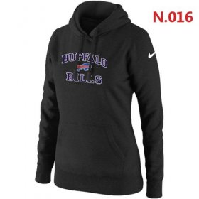 Wholesale Cheap Women\'s Nike Buffalo Bills Heart & Soul Pullover Hoodie Black