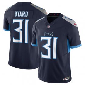 Wholesale Cheap Men\'s Tennessee Titans #31 Kevin Byard Navy 2023 F.U.S.E Vapor Untouchable Stitched Jersey