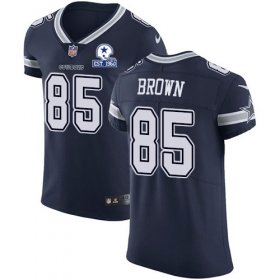 Wholesale Cheap Nike Cowboys #85 Noah Brown Navy Blue Team Color Men\'s Stitched With Established In 1960 Patch NFL Vapor Untouchable Elite Jersey