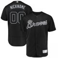 Wholesale Cheap Atlanta Braves Majestic 2019 Players' Weekend Flex Base Authentic Roster Custom Jersey Black