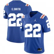 Wholesale Cheap Florida Gators 22 Emmitt Smith Blue Throwback College Football Jersey