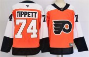 Cheap Men's Philadelphia Flyers #74 Owen Tippett Orange 2024 Stitched Jersey