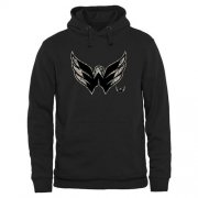 Wholesale Cheap Men's Washington Capitals Black Rink Warrior Pullover Hoodie