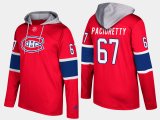 Wholesale Cheap Canadiens #67 Max Pacioretty Red Name And Number Hoodie