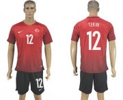 Wholesale Cheap Turkey #12 Tekin Home Soccer Country Jersey