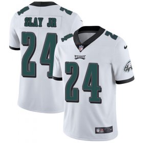 Wholesale Cheap Nike Eagles #24 Darius Slay Jr White Men\'s Stitched NFL Vapor Untouchable Limited Jersey