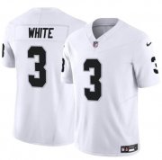 Cheap Men's Las Vegas Raiders #3 Zamir White White F.U.S.E. Vapor Football Stitched Jersey