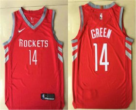 Wholesale Cheap Men\'s Houston Rockets #14 Gerald Green New Red 2017-2018 Nike Authentic Printed NBA Jersey