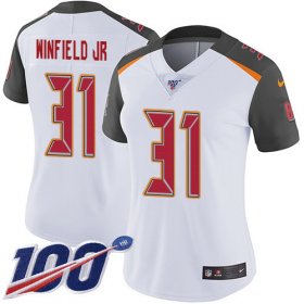 Wholesale Cheap Nike Buccaneers #31 Antoine Winfield Jr. White Women\'s Stitched NFL 100th Season Vapor Untouchable Limited Jersey