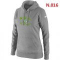 Wholesale Cheap Women's Nike Green Bay Packers Heart & Soul Pullover Hoodie Light Grey