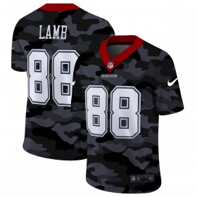 Cheap Dallas Cowboys #88 CeeDee Lamb Men\'s Nike 2020 Black CAMO Vapor Untouchable Limited Stitched NFL Jersey