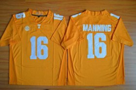 Wholesale Cheap Men\'s Tennessee Volunteers #16 Peyton Manning Orange 2015 College Football Jersey