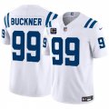 Cheap Men's Indianapolis Colts #99 DeForest Buckner White 2024 F.U.S.E. With 4-Star C Patch Vapor Limited Stitched Football Jersey