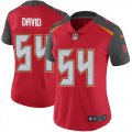 Wholesale Cheap Nike Buccaneers #54 Lavonte David Red Team Color Women's Stitched NFL Vapor Untouchable Limited Jersey