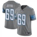 Wholesale Cheap Nike Lions #69 Anthony Zettel Gray Youth Stitched NFL Limited Rush Jersey