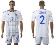 Wholesale Cheap Bosnia Herzegovina #2 Cocalic Away Soccer Country Jersey