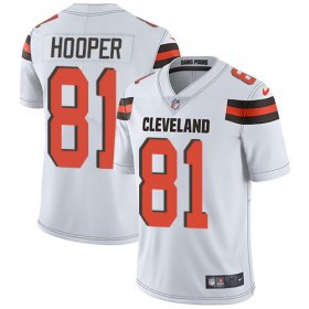 Wholesale Cheap Nike Browns #81 Austin Hooper White Men\'s Stitched NFL Vapor Untouchable Limited Jersey