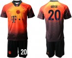 Wholesale Cheap Bayern Munchen #20 Gotze FIFA 19AD Memorial Edition Soccer Club Jersey