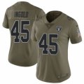 Wholesale Cheap Women's Las Vegas Raiders #45 Alec Ingold Limited Green 2017 Salute to Service Jersey