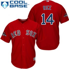 Wholesale Cheap Red Sox #14 Jim Rice Red Cool Base 2018 World Series Champions Stitched Youth MLB Jersey