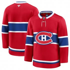 Men\'s Montreal Canadiens Blank Red 2024-25 Home Stitched Hockey Jersey