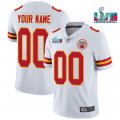 Wholesale Cheap Men's Kansas City Chiefs ACTIVE PLAYER Custom White Super Bowl LVII Patch Vapor Untouchable Limited Stitched Jersey