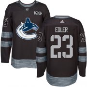 Wholesale Cheap Adidas Canucks #23 Alexander Edler Black 1917-2017 100th Anniversary Stitched NHL Jersey