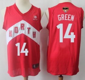 Wholesale Cheap Raptors #14 Danny Green Red 2019 Finals Bound Basketball Swingman Earned Edition Jersey