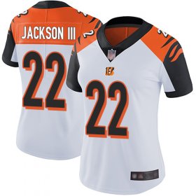 Wholesale Cheap Nike Bengals #22 William Jackson III White Women\'s Stitched NFL Vapor Untouchable Limited Jersey