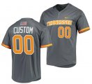 Cheap Men's Tennessee Volunteers Active Player Custom Grey Stitched Baseball Jersey