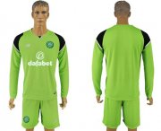 Wholesale Cheap Celtic Blank Green Goalkeeper Long Sleeves Soccer Club Jersey