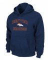 Wholesale Cheap Denver Broncos Heart & Soul Pullover Hoodie Dark Blue