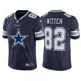 Wholesale Cheap Dallas Cowboys #82 Jason Witten Navy Blue Men\'s Nike Big Team Logo Vapor Limited NFL Jersey