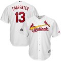 Wholesale Cheap St. Louis Cardinals #13 Matt Carpenter Majestic 2019 Postseason Official Cool Base Player Jersey White