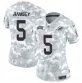 Cheap Women's Miami Dolphins #5 Jalen Ramsey 2024 F.U.S.E Arctic Camo Salute To Service Limited Stitched Football Jersey(Run Small)