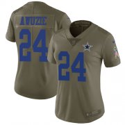 Wholesale Cheap Nike Cowboys #24 Chidobe Awuzie Olive Women's Stitched NFL Limited 2017 Salute to Service Jersey