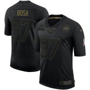 Wholesale Cheap Nike 49ers 97 Nick Bosa Black 2020 Salute To Service Limited Jersey