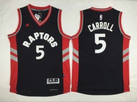 Wholesale Cheap Men\'s Toronto Raptors #5 DeMarre Carroll Revolution 30 Swingman 2014 New Black Jersey