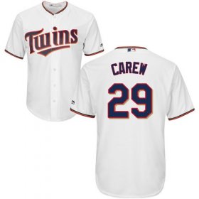 Wholesale Cheap Twins #29 Rod Carew White Cool Base Stitched Youth MLB Jersey