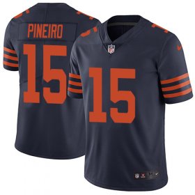 Wholesale Cheap Nike Bears #15 Eddy Pineiro Navy Blue Alternate Men\'s Stitched NFL Vapor Untouchable Limited Jersey