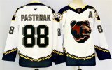 Cheap Men's Boston Bruins #88 David Pastrnak White 2024-25 With A Patch Reverse Retro Home Stitched Hockey Jersey