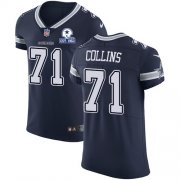 Wholesale Cheap Nike Cowboys #71 La'el Collins Navy Blue Team Color Men's Stitched With Established In 1960 Patch NFL Vapor Untouchable Elite Jersey