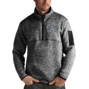 Wholesale Cheap Pittsburgh Penguins Antigua Fortune Quarter-Zip Pullover Jacket Charcoal