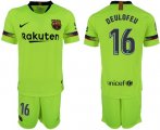 Wholesale Cheap Barcelona #16 Deulofeu Away Soccer Club Jersey