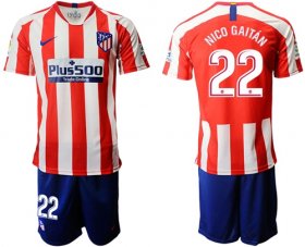 Wholesale Cheap Atletico Madrid #22 Nico Gaitan Home Soccer Club Jersey