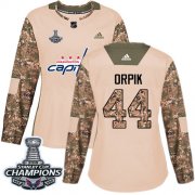 Wholesale Cheap Adidas Capitals #44 Brooks Orpik Camo Authentic 2017 Veterans Day Stanley Cup Final Champions Women's Stitched NHL Jersey