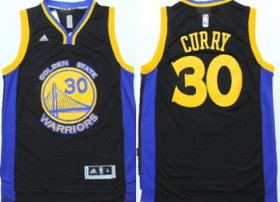 Wholesale Cheap Golden State Warriors #30 Stephen Curry Revolution 30 Swingman 2014 New Black Jersey